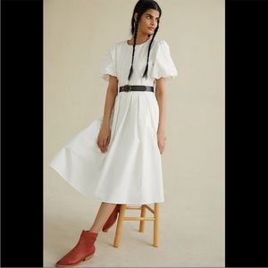 Anthropologie Eli + Ari white dress